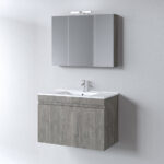 Σετ Έπιπλο Μπάνιου OMEGA Berlin 90 9SOM090BE0W Πάγκο 87x44x60cm - Image 2