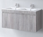 Σετ Πάγκου OMEGA GREY OAK 120cm με Διπλό Νπιτήρα S3BOM120GO0D