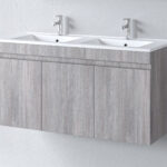 Σετ Πάγκου OMEGA GREY OAK 120cm με Διπλό Νπιτήρα S3BOM120GO0D