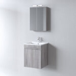 Σετ Έπιπλο Μπάνιου OMEGA GREY OAK 50 9SOM050GO0W Πάγκο 50x44x60 - Image 2