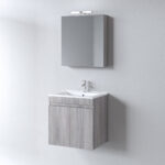 Σετ Έπιπλο Μπάνιου OMEGA GREY OAK 60 9SOM060GO0W Πάγκο 60x44x60 - Image 2