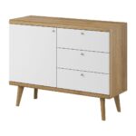 Μπουφές 21103-PR-S Riviera+Λευκό 107x83x40cm