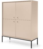 Μπουφές Mono χρώμα Μπεζ 103,5x125,5x39cm - Image 2