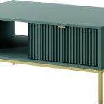 Τραπεζάκι Nova Πράσινο + χρυσό 104x68x46cm