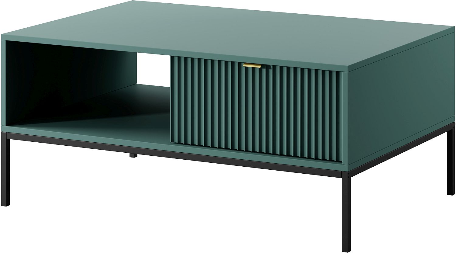 P_NOVA_40_LAB_c Τραπεζάκι Nova Πράσινο + μαύρο 104x68x46cm - Image 1