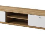 Έπιπλο τηλεόρασης 02103-PR Λευκό+Riviera 160x50x40cm