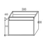 ΣΕΤ ΕΠΙΠΛΟΥ REA 60cm. χρ.CAPUCCINO 9SREA060CAP - Image 2