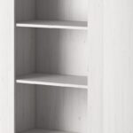 Βιβλιοθήκη Rene: Λευκό παλαιωμένο 70x197x37cm