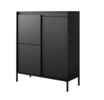 Μπουφές Senso Ανθρακί 104x124x40cm