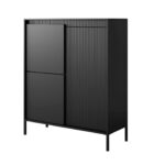 Μπουφές Senso Ανθρακί 104x124x40cm