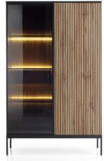 Βιτρίνα Sento ανθρακί 104x39x166cm - Image 2