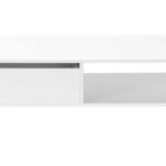 Τραπεζάκι σαλονιού Slide λευκό 110x42x65cm