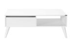 Τραπεζάκι σαλονιού Slide λευκό 110x42x65cm