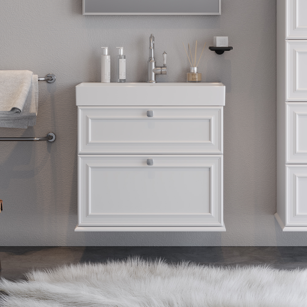 STELLA-70-FNL-shop Πάγκος STELLA Λευκό MDF 18mm Λάκα 70 S3BSTE070WM 70x45.5x70cm - Image 1