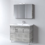 Σετ Έπιπλο Μπάνιου SAVINA CEMENT 100 9SSA100CE0W Πάγκος 97x44x83cm - Image 2