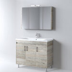 Σετ Έπιπλο Μπάνιου SAVINA NATURAL OAK 100 9SSA100NO0W Πάγκος 97x44x83cm - Image 2