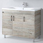 Σετ Έπιπλο Μπάνιου SAVINA NATURAL OAK 100 9SSA100NO0W Πάγκος 97x44x83cm - Image 3