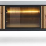 Έπιπλο τηλεόρασης Sento ανθρακί 154x39x56cm