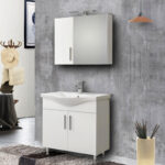 Σετ Έπιπλο Μπάνιου SIENA WHITE 90 9SSI090GL0W Πάγκο 90x34x83cm - Image 5