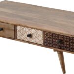 Τραπεζάκι Shari φυσικό 117x60x36cm