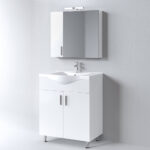 Σετ Έπιπλο Μπάνιου SIENA WHITE 75 9SSI075GL0W Πάγκο 72x34x83cm - Image 2