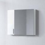 Καθρέφτης SIENA WHITE 75 3MSI075GL0W με ντουλάπια 75x14x65cm
