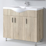 Σετ Επίπλου Mπάνιου SIENA SONOMA 100 9SSI100SN0W Πάγκο 96x34x83cm - Image 3