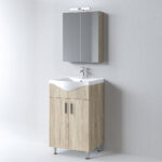 Σετ Έπιπλο Μπάνιου SIENA SONOMA 55 9SSI055SN0W Πάγκο 51x34x83cm - Image 2