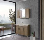 Σετ Έπιπλο Μπάνιου SIENA SONOMA DARK 100 9SSI100SD0W Πάγκο 96x34x83cm - Image 4