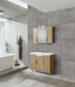 Σετ Επίπλου Mπάνιου SIENA SONOMA 100 9SSI100SN0W Πάγκο 96x34x83cm - Image 4