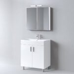 Σετ Έπιπλο Μπάνιου Skopelos White 80 9SSK080WH0 Πάγκος 78x36x83