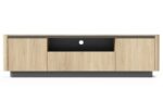 Έπιπλο τηλεόρασης Torro Φυσικό Cremona + Ανθρακί 200x54x38cm
