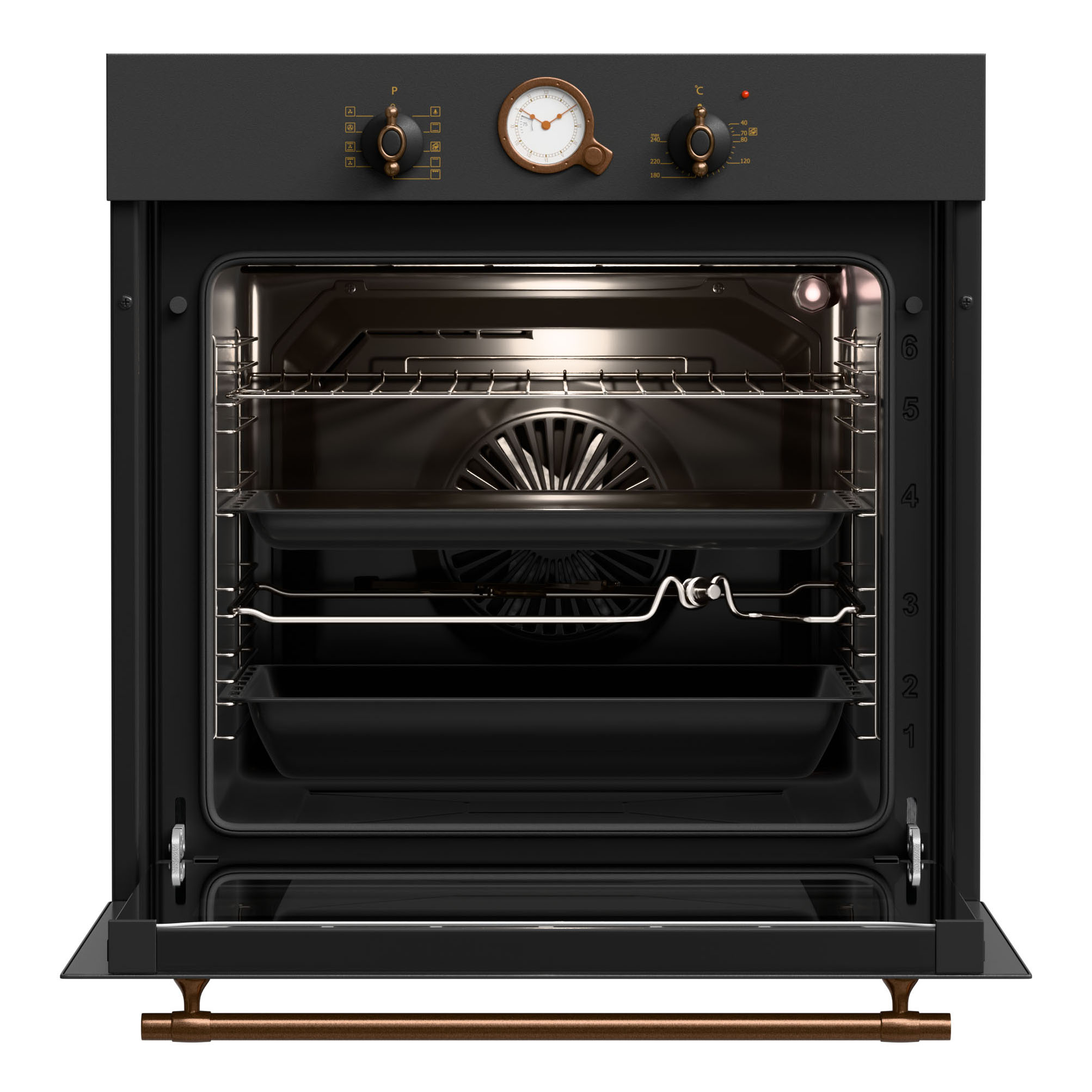 ΦΟΥΡΝΟΣ ΗΛΕΚΤΡΙΚΟΣ TGS 5580 XL RUSTIC ANTH 80Lt - Image 2