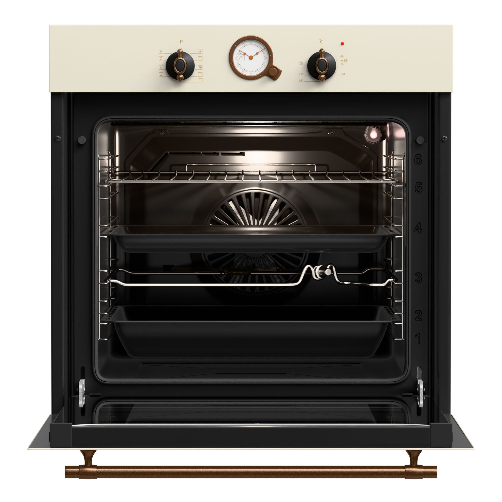 ΦΟΥΡΝΟΣ ΗΛΕΚΤΡΙΚΟΣ TGS 6680 XL BEIGE 80Lt - Image 2