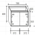 ΣΕΤ ΕΠΙΠΛΟΥ VERA 80cm PLYWOOD χρ.WHITE/SONOMA 9SVER080WHS - Image 3