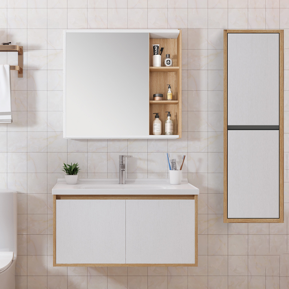 VERA-80 ΣΕΤ ΕΠΙΠΛΟΥ VERA 80cm PLYWOOD χρ.WHITE/SONOMA 9SVER080WHS - Image 1