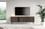 Έπιπλο τηλεόρασης Veris σκούρη Βελανιδιά 195x61x38cm - Image 2