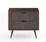 Κομοδίνο Veris σκούρη Βελανιδιά 63x55x38cm