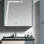 Καθρέφτης VICTORIA LED 80cm χρ. PETROL κωδ. 3MVIC080PET