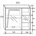 Καθρέφτης VICTORIA LED 80cm χρ. PETROL κωδ. 3MVIC080PET - Image 2