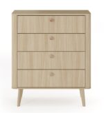 Συρταριέρα Viki Φυσικό Dab Barista 88x103x38cm