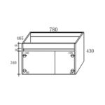ΣΕΤ ΕΠΙΠΛΟΥ YVONNE  PLYWOOD 80cm χρ.GREY 9SYVON080GR - Image 2