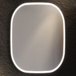 Καθρέφτης LED ENZA  60cm Ανθρακί MDF 18mm Λάκα με περιμετρικό φωτισμό και αισθητήρα 3MENZ060ANTM