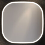 Καθρέφτης LED ENZA  80cm Λευκό MDF 18mm Λάκα με περιμετρικό φωτισμό 3MENZ080WHM