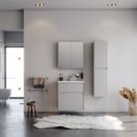 Σετ Έπιπλο Μπάνιου MALAGA Γκρι MDF 18mm Λάκα 65 9SMAL065GRM