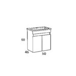 ΣΕΤ ΕΠΙΠΛΟΥ OMEGA 50cm χρ. (W.BL) BEIGE OAK 9SOM050BOBW - Image 3