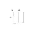 ΣΕΤ ΕΠΙΠΛΟΥ OMEGA TOP 60cm χρ.GREY OAK 9SOMT060GO - Image 2