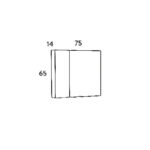 ΣΕΤ ΕΠΙΠΛΟΥ OMEGA 75 cm NEW χρ. GREY OAK  9SOM075GONW - Image 8