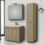 Στήλη OMEGA BEIGE OAK 35 3COM035BO0 κρεμαστή 35x32x160 με δύο πόρτες - Image 2