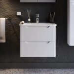 Πάγκος PERLA Λευκό MDF 18mm Λάκα 60 S3BPERL060W 60x46x53cm